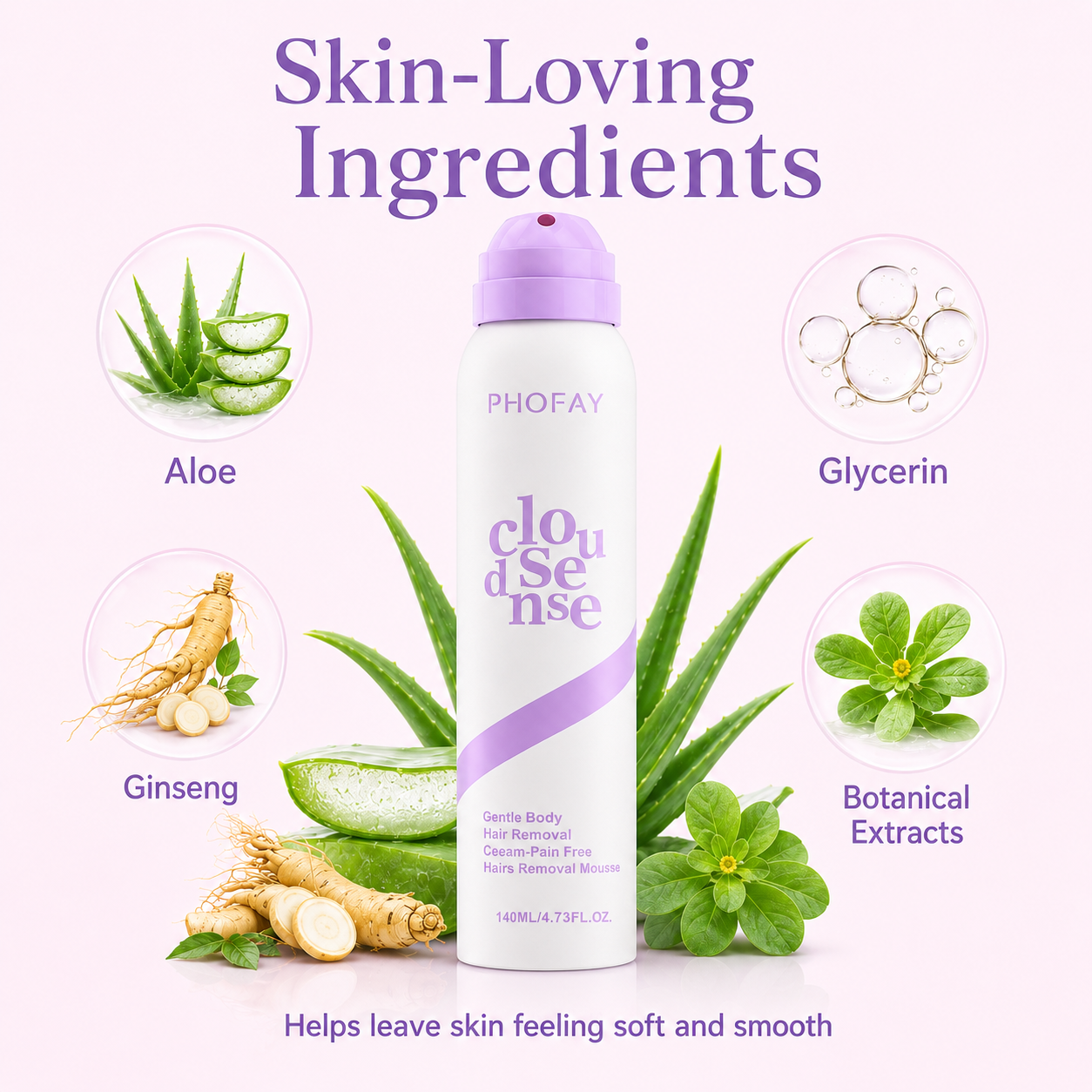 PHOFAY Spray-On Hair Removal Mousse
