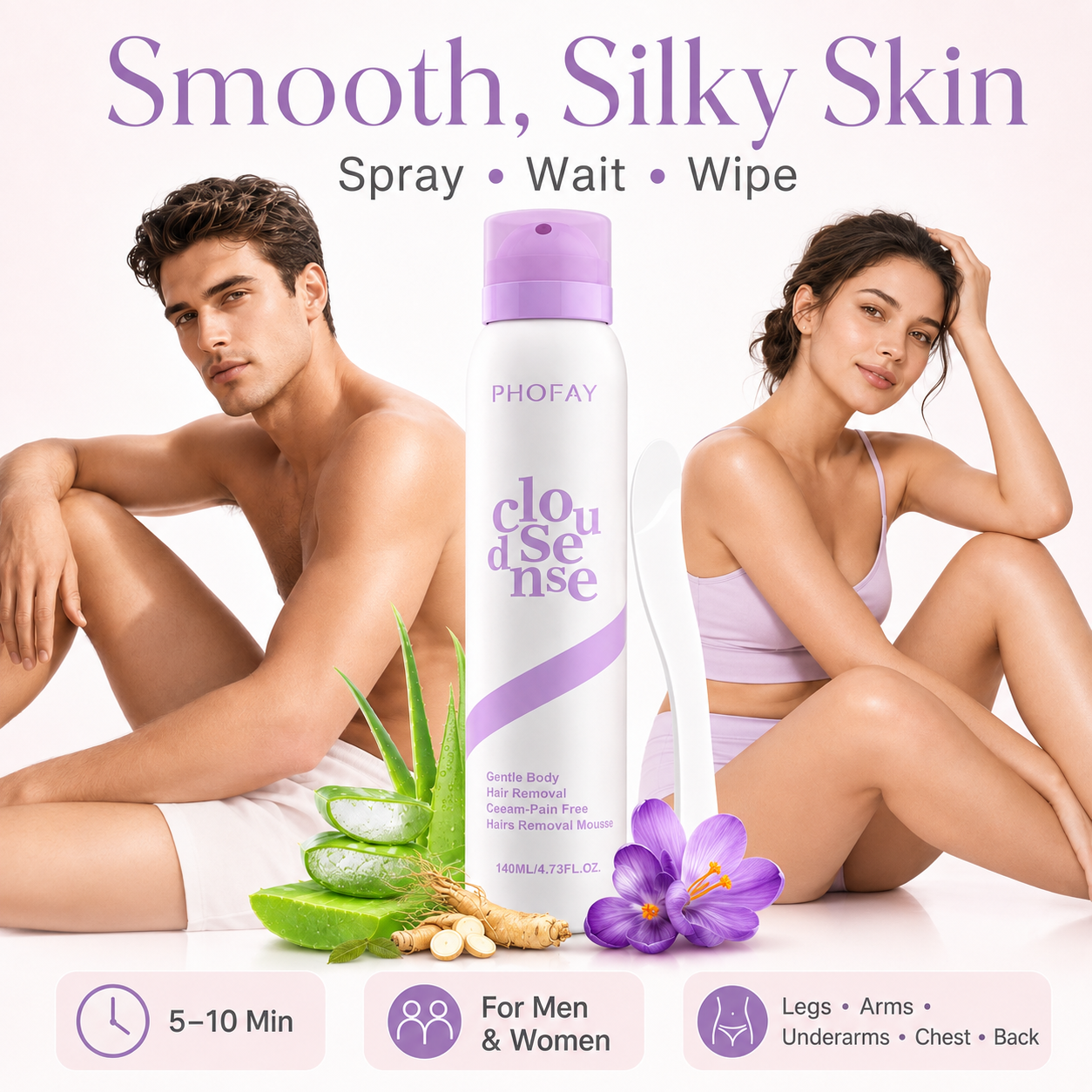 PHOFAY Spray-On Hair Removal Mousse